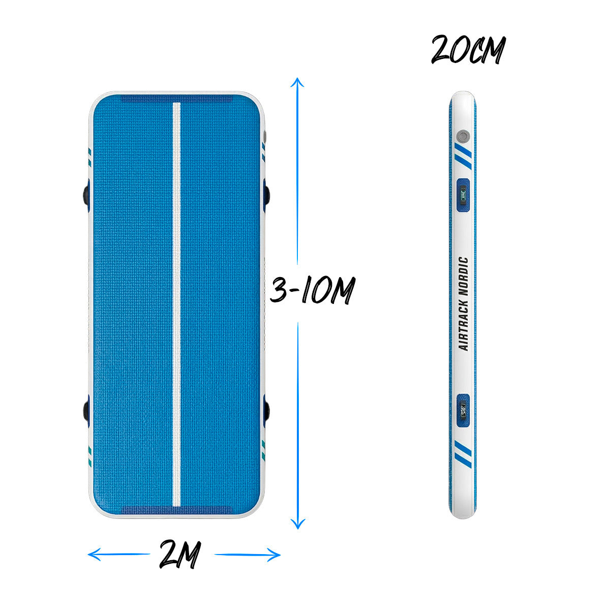 
              AirTrack Nordic Deluxe Wide luftvoltbana