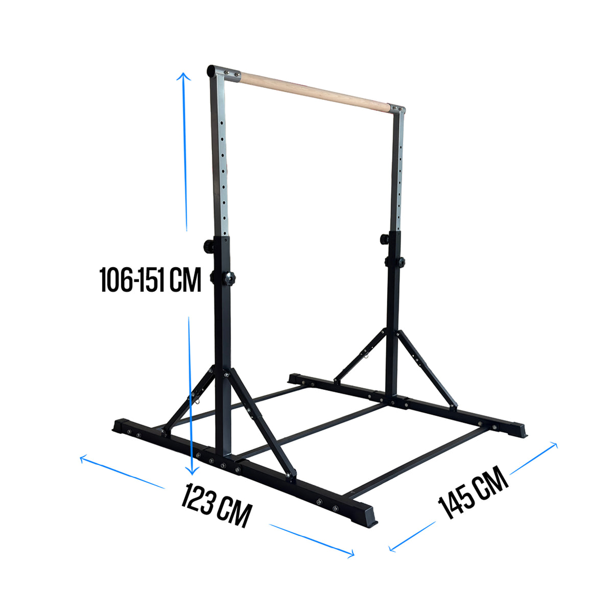 
              AirTrack Nordic Gymnastikstång 145x123x106-151cm