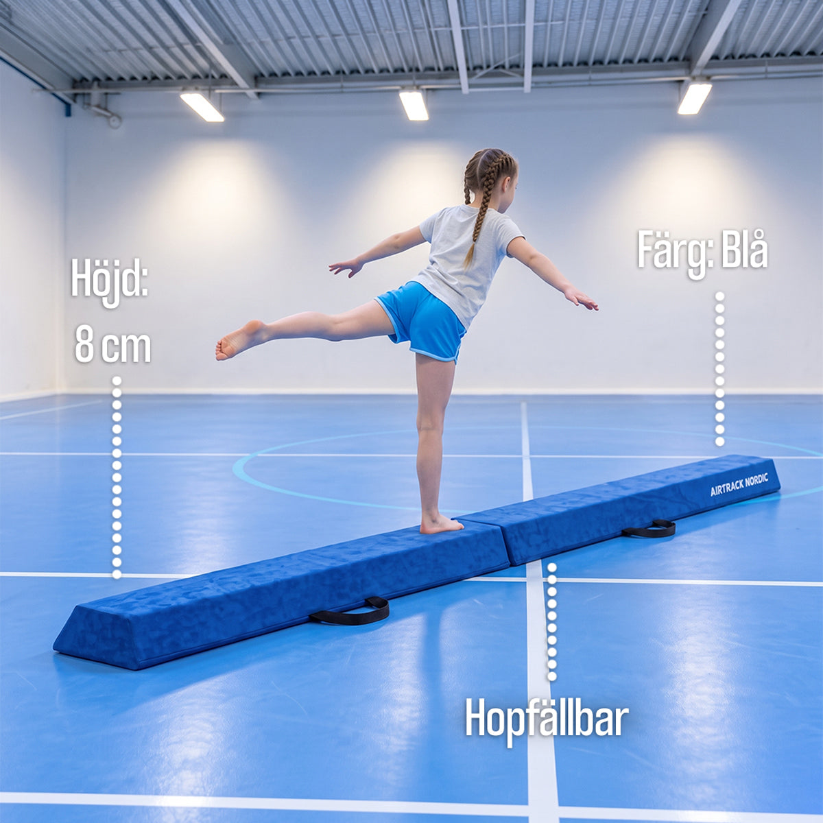 
              AirTrack Nordic Gymnastikbom 240X8X15CM