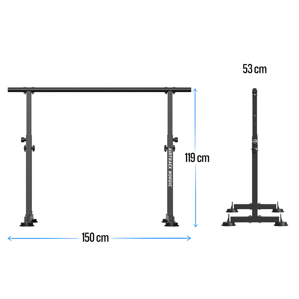 
              AirTrack Nordic Balettstång 150x53x119cm