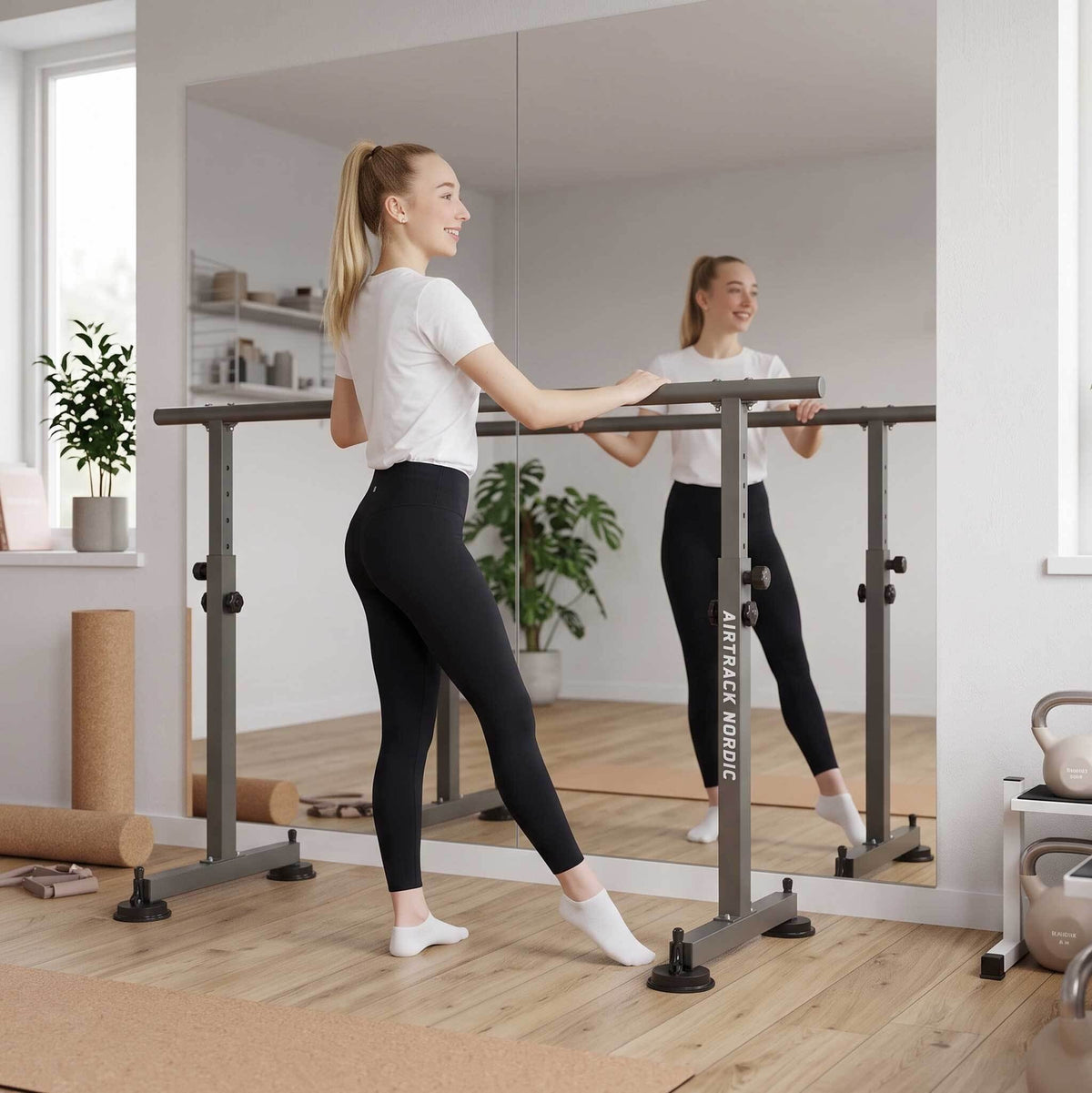 
              AirTrack Nordic Balettstång 150x53x119cm