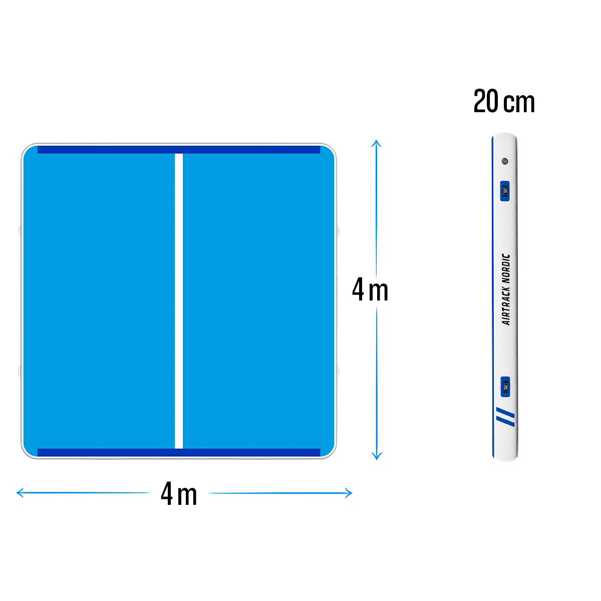 
              Airtrack Nordic Airtrick 4X4X0.2M