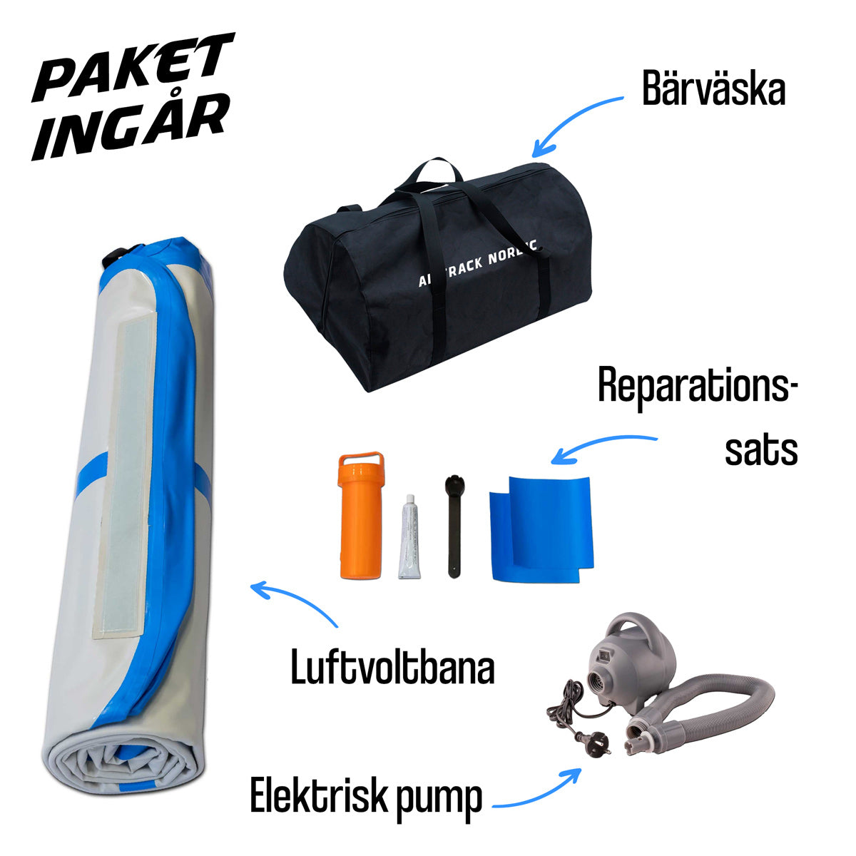 
              AirTrack Nordic Home 3m Luftvoltbana