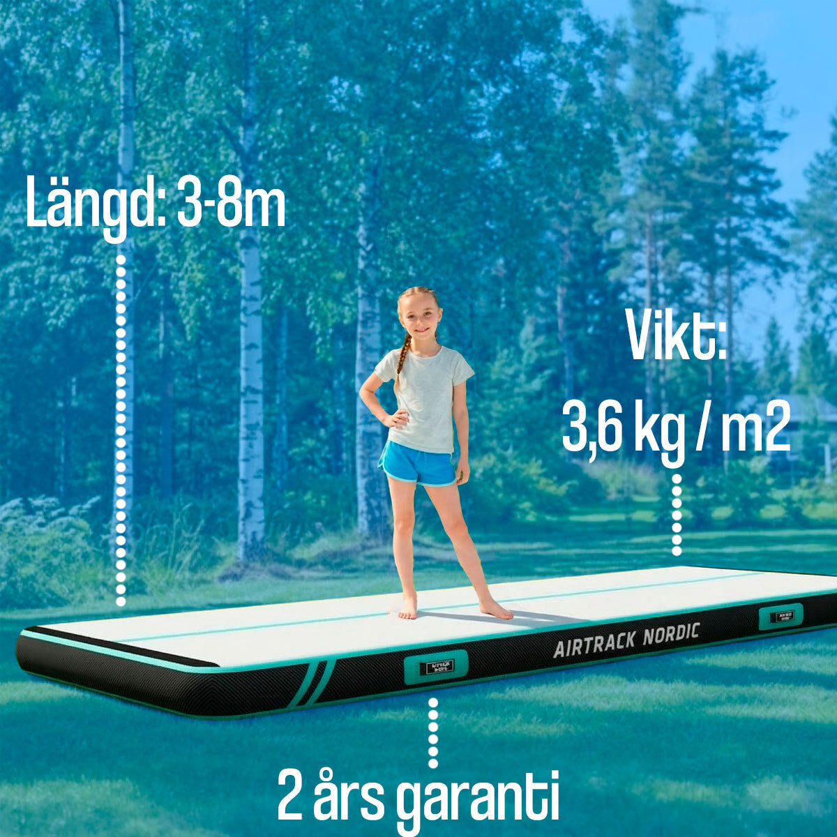
              AirTrack Nordic Carbon luftvoltbana