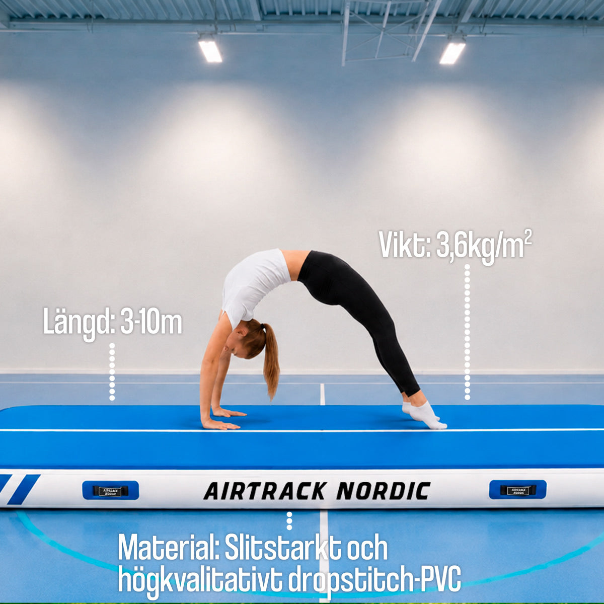 
              Airtrack Nordic Deluxe luftvoltbana