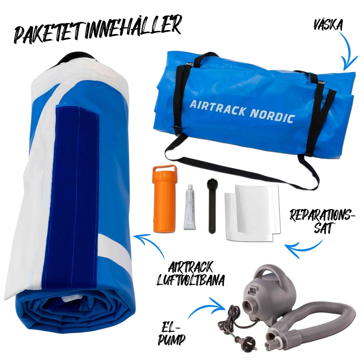 
              AirTrack Nordic Deluxe Wide luftvoltbana